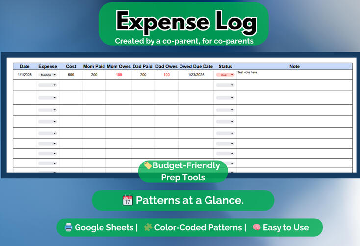 Expense Log Expense Log